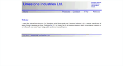 Desktop Screenshot of limestoneindustries.com